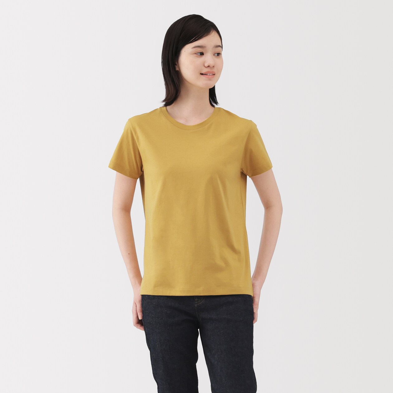 婦人　天竺編みクルーネック半袖Ｔシャツ