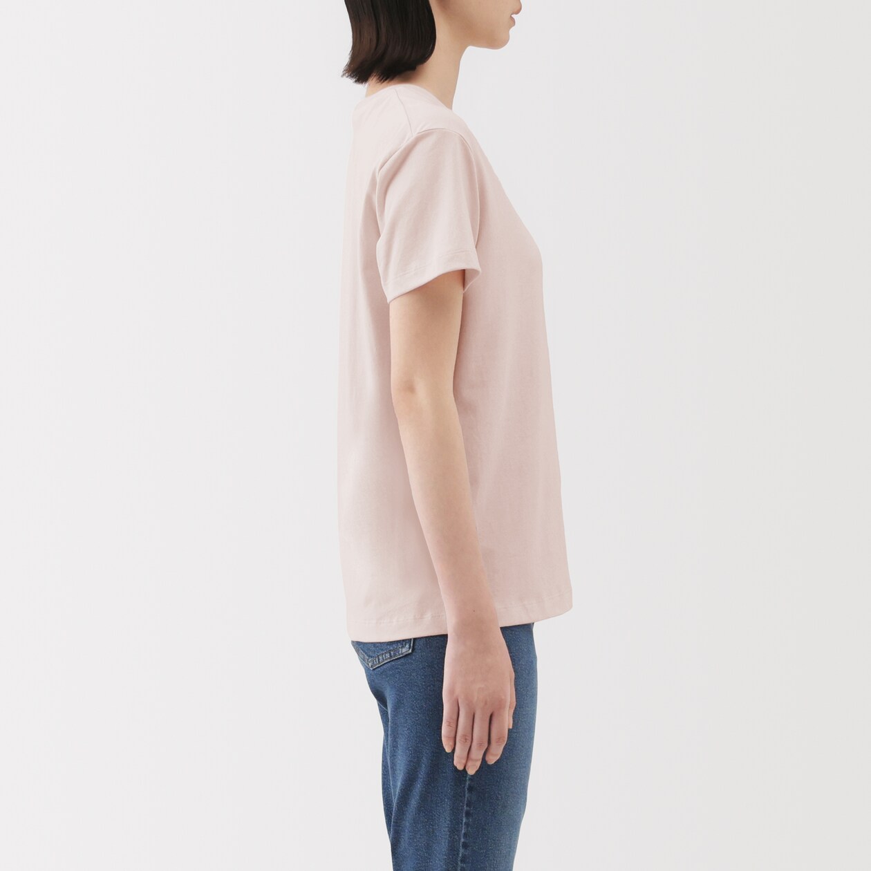 婦人　天竺編みクルーネック半袖Ｔシャツ