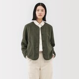 婦人　素材に還るフリースカーディガン