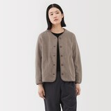 婦人　素材に還るフリースカーディガン