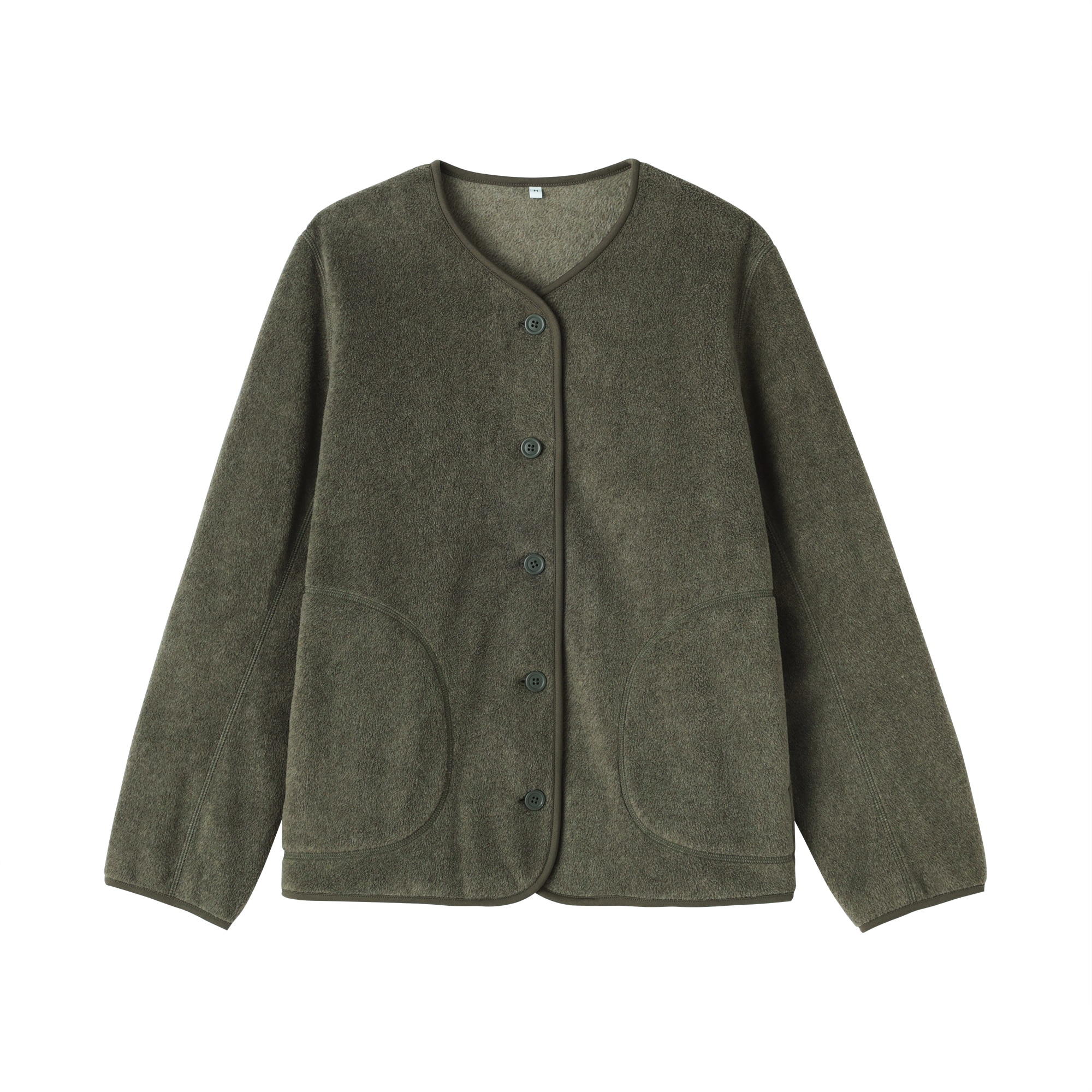 婦人　素材に還るフリースカーディガン