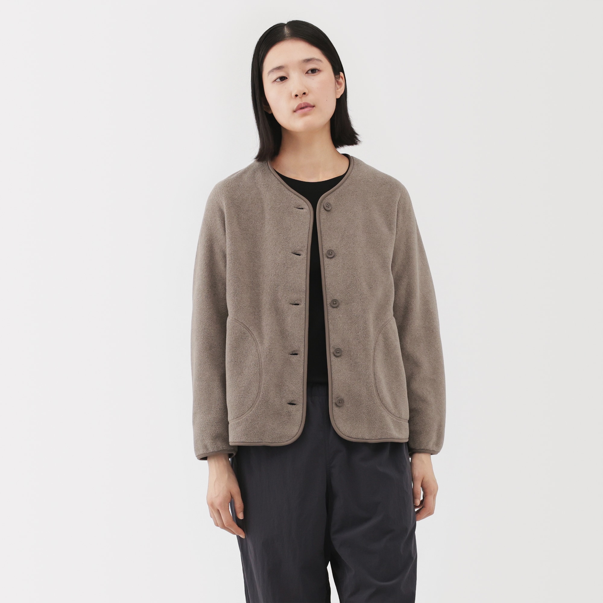 婦人 素材に還るフリースカーディガン | 無印良品