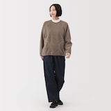 婦人　素材に還るフリースプルオーバー