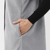 婦人　素材に還るフリースロングベスト