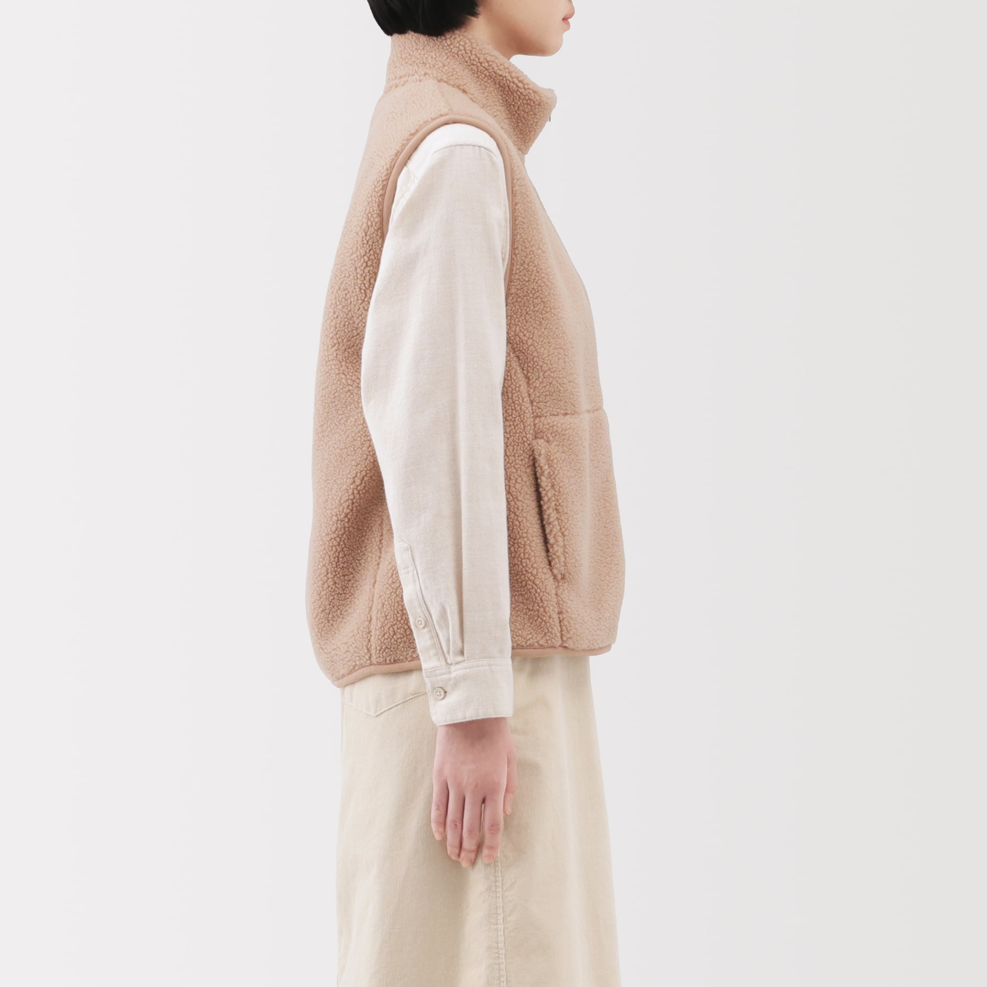 婦人 ボアフリースベスト | 無印良品