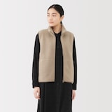 婦人　ボアフリースベスト