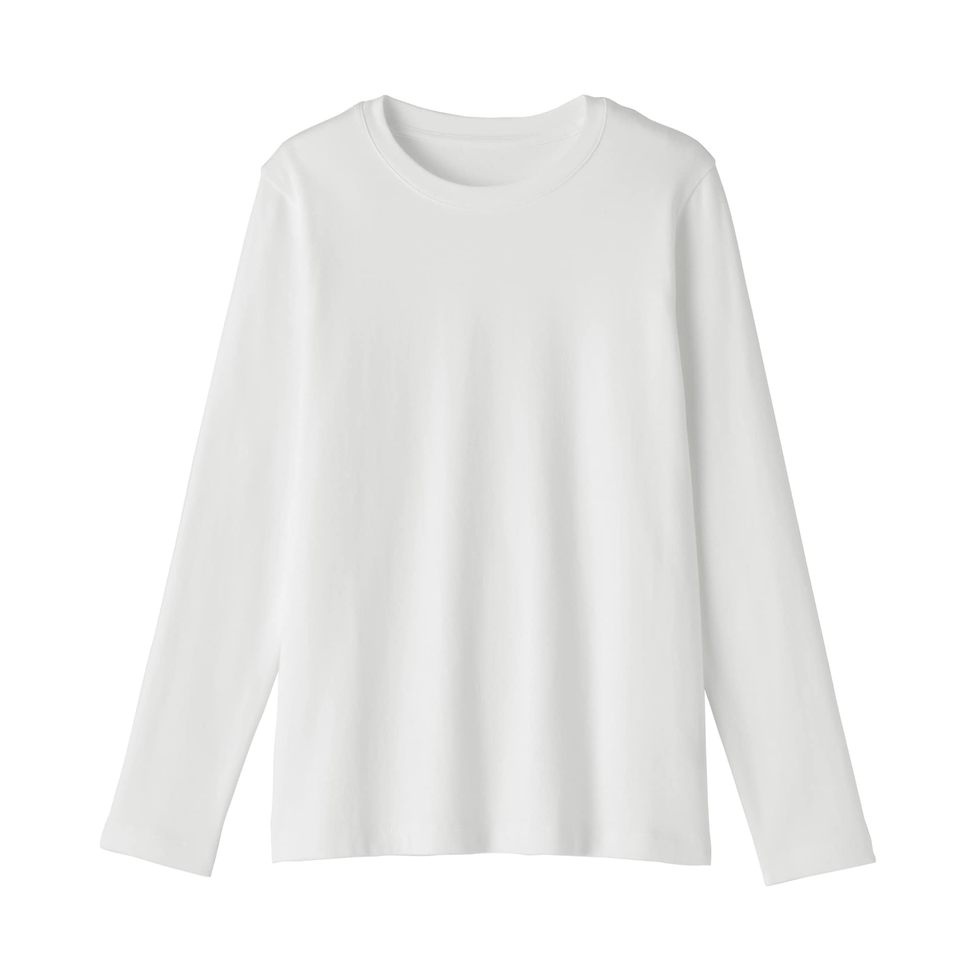 婦人　起毛フライス編みクルーネック長袖Ｔシャツ