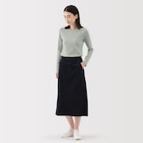 婦人　起毛フライス編みクルーネック長袖Ｔシャツ