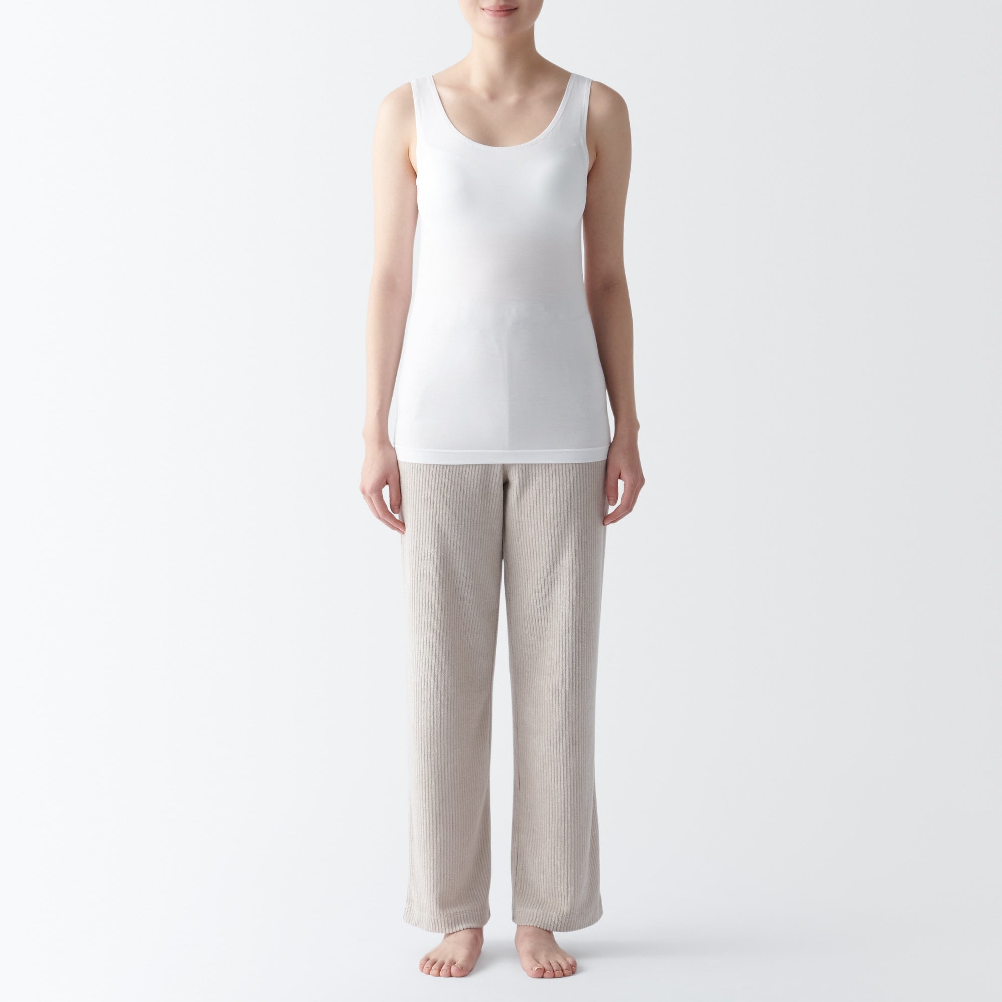 まぁ　無印婦人なめらかブラタンクトップM セット 婦人 なめらかブラタンクトップ | 無印良品