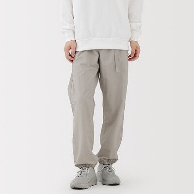 紳士　撥水ナイロンポケッタブルウィンドパンツ