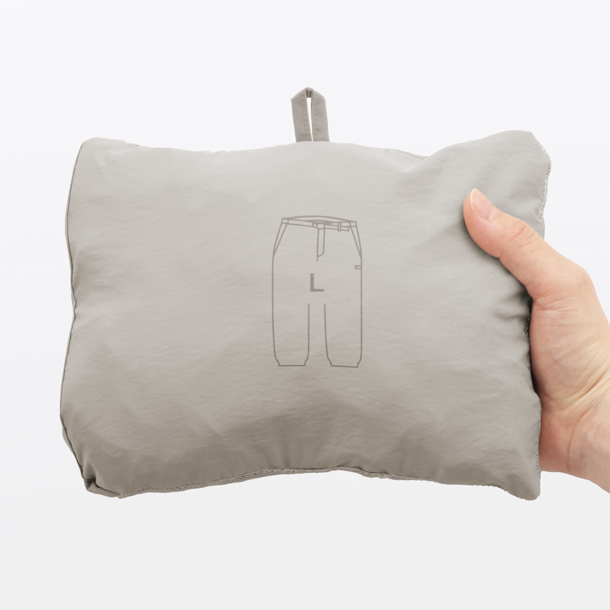 紳士　撥水ナイロンポケッタブルウィンドパンツ