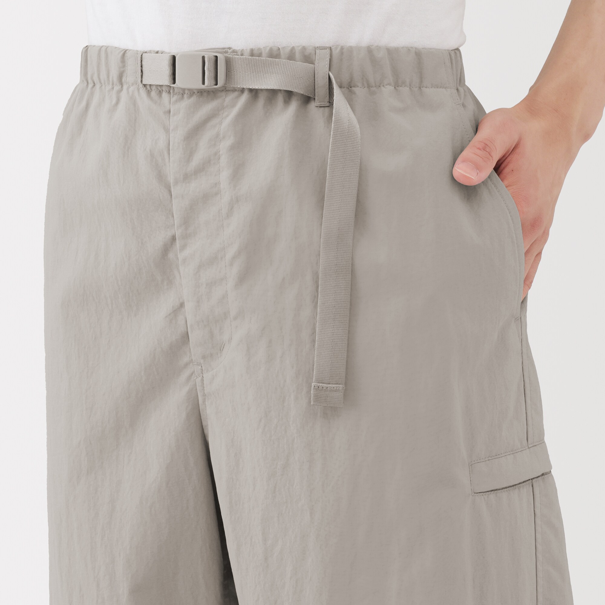 紳士 撥水ナイロンポケッタブルウィンドパンツ | 無印良品