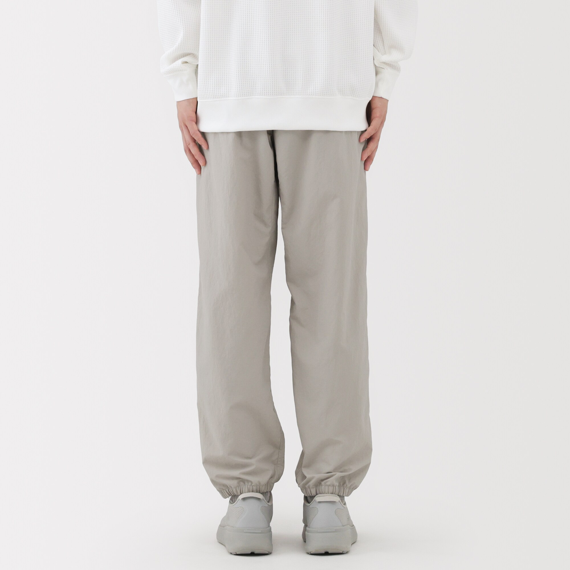 紳士　撥水ナイロンポケッタブルウィンドパンツ