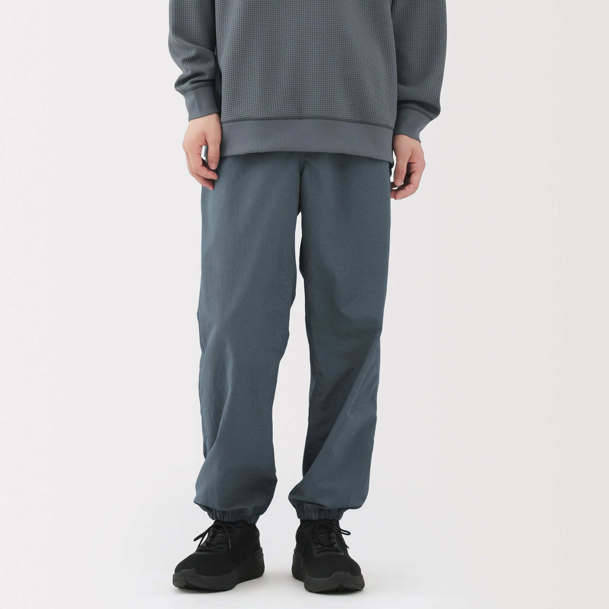 紳士　撥水ナイロンポケッタブルウィンドパンツ