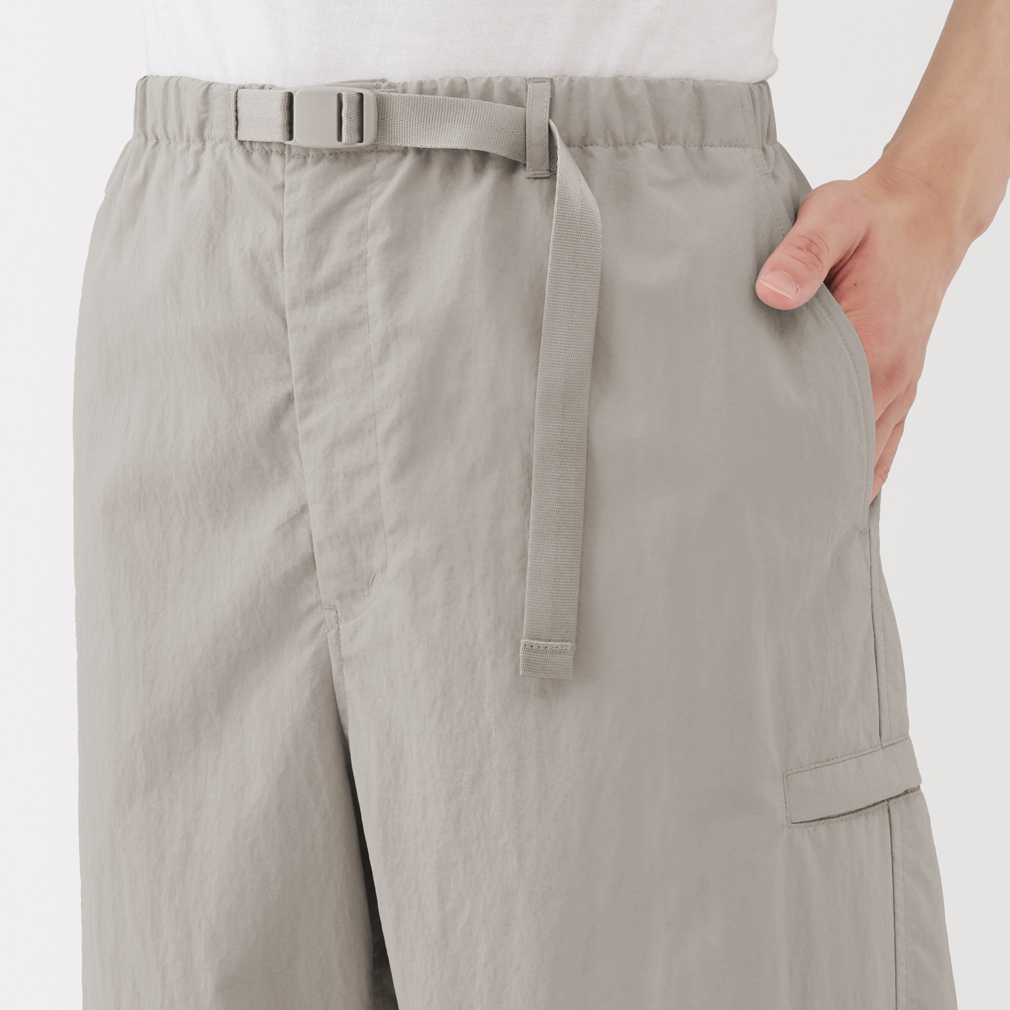 紳士 撥水ナイロンポケッタブルウィンドパンツ | 無印良品