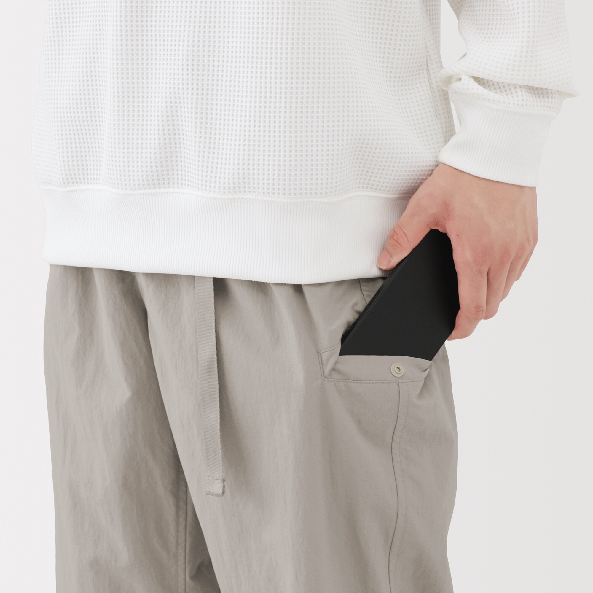 紳士 撥水ナイロンポケッタブルウィンドパンツ | 無印良品