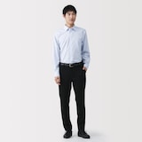 紳士　ノンアイロンセミワイドカラー長袖シャツ