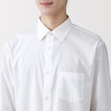 紳士　ノンアイロンセミワイドカラー長袖シャツ