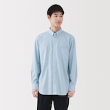 紳士　ノンアイロンボタンダウン長袖シャツ