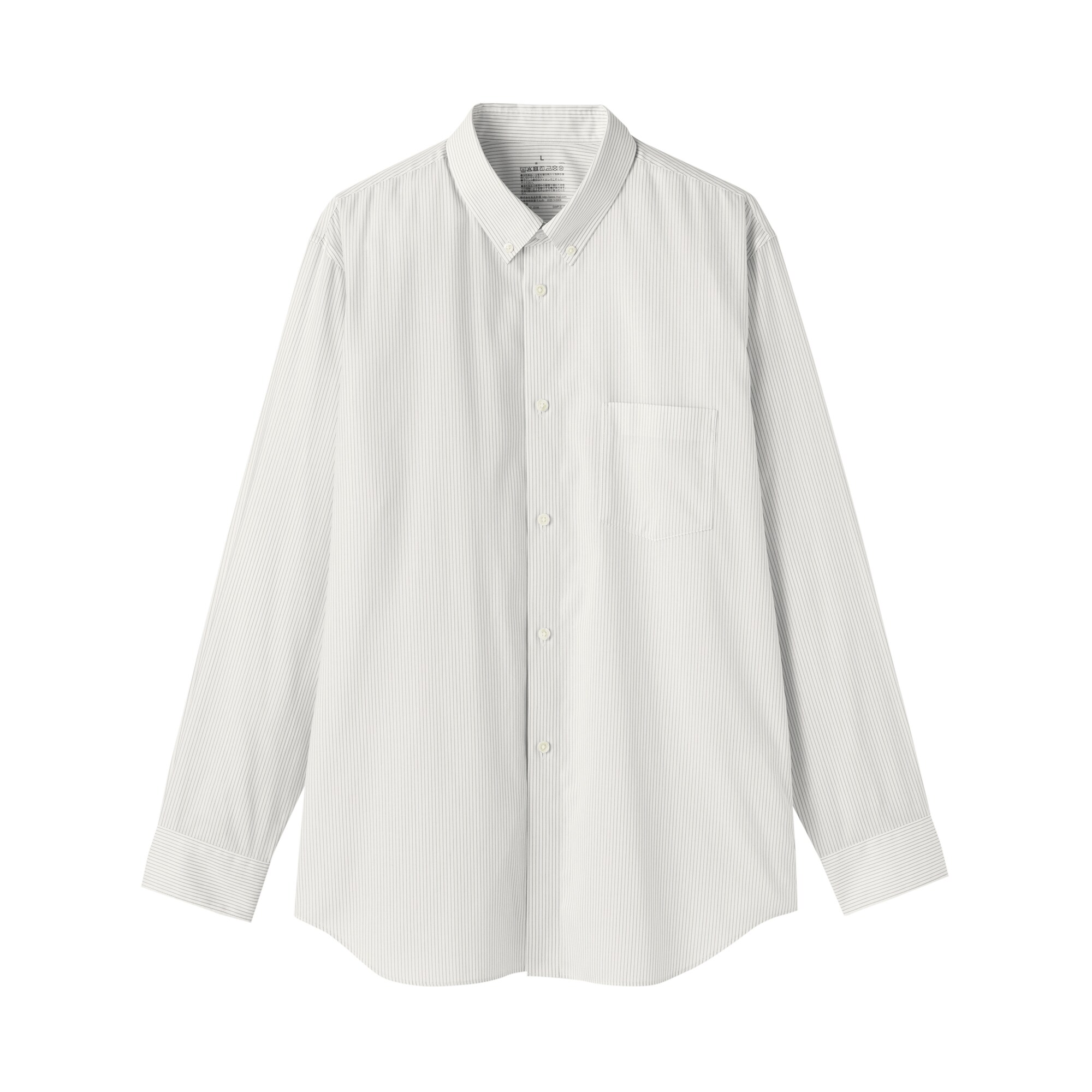 紳士　ノンアイロンボタンダウン長袖シャツ