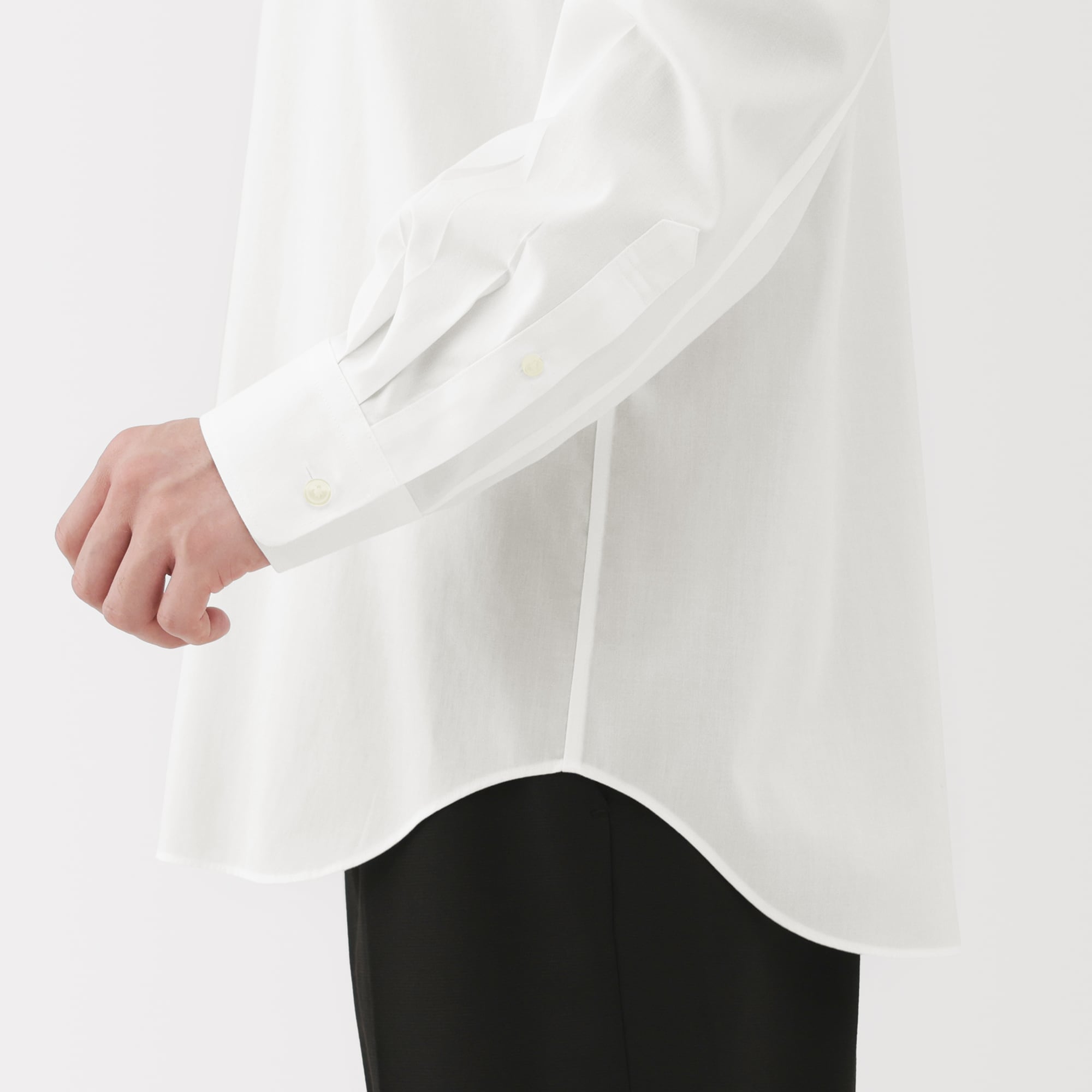 紳士　ノンアイロンボタンダウン長袖シャツ