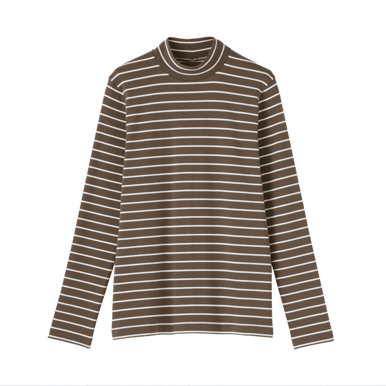 婦人　起毛フライス編みハイネック長袖Ｔシャツ