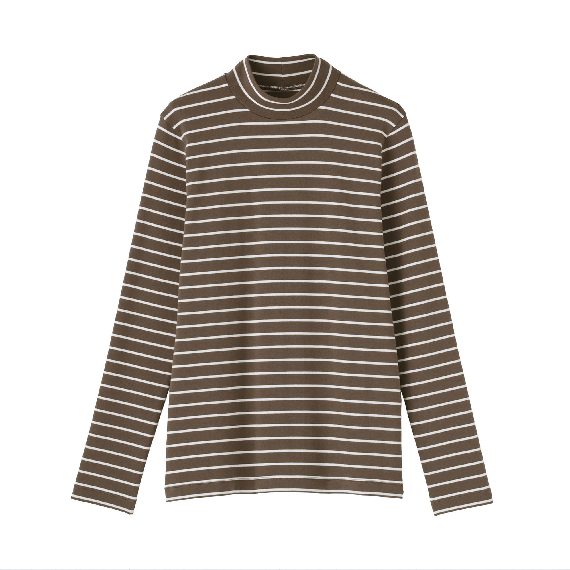 婦人　起毛フライス編みハイネック長袖Ｔシャツ