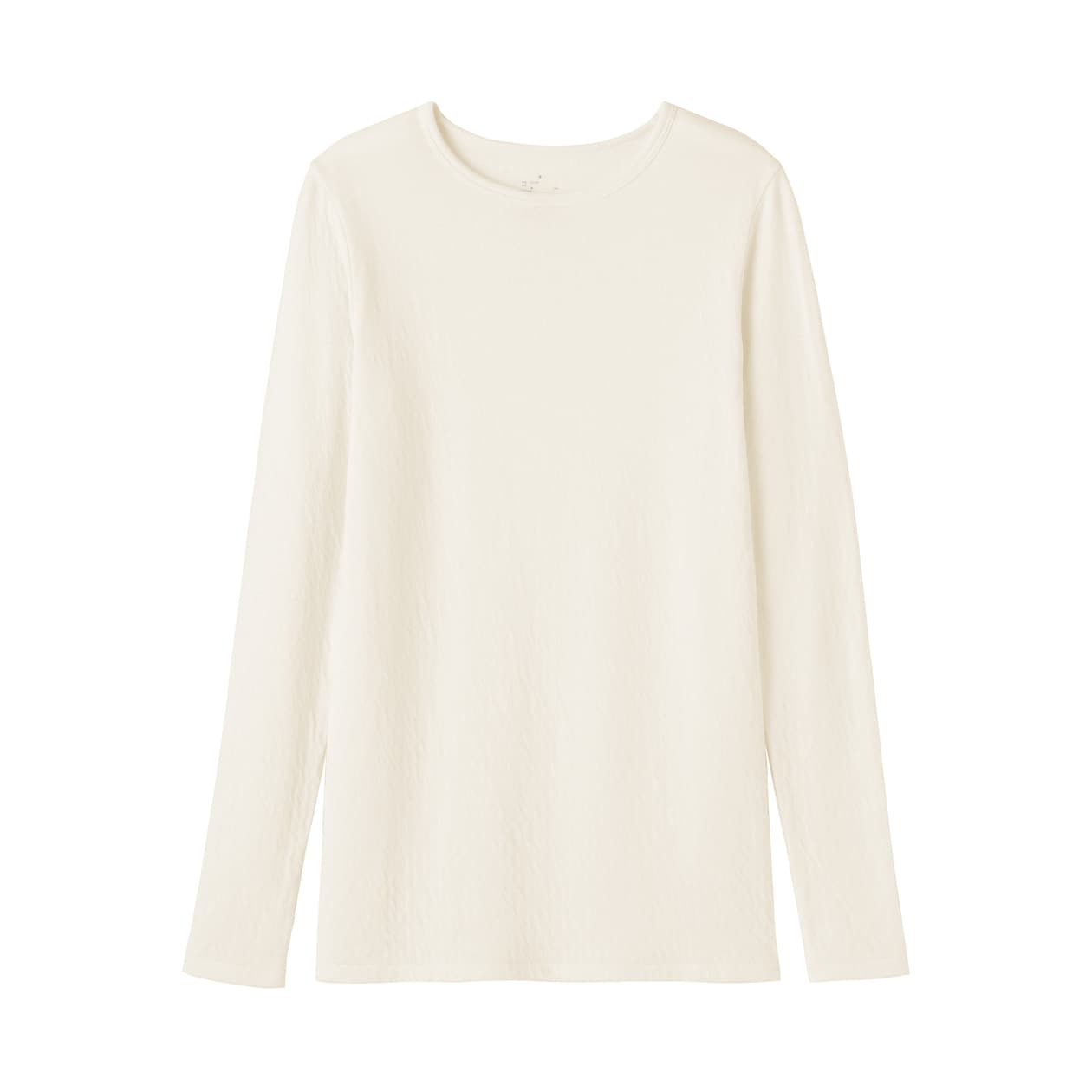 婦人　コットンカシミヤクルーネックＴシャツ