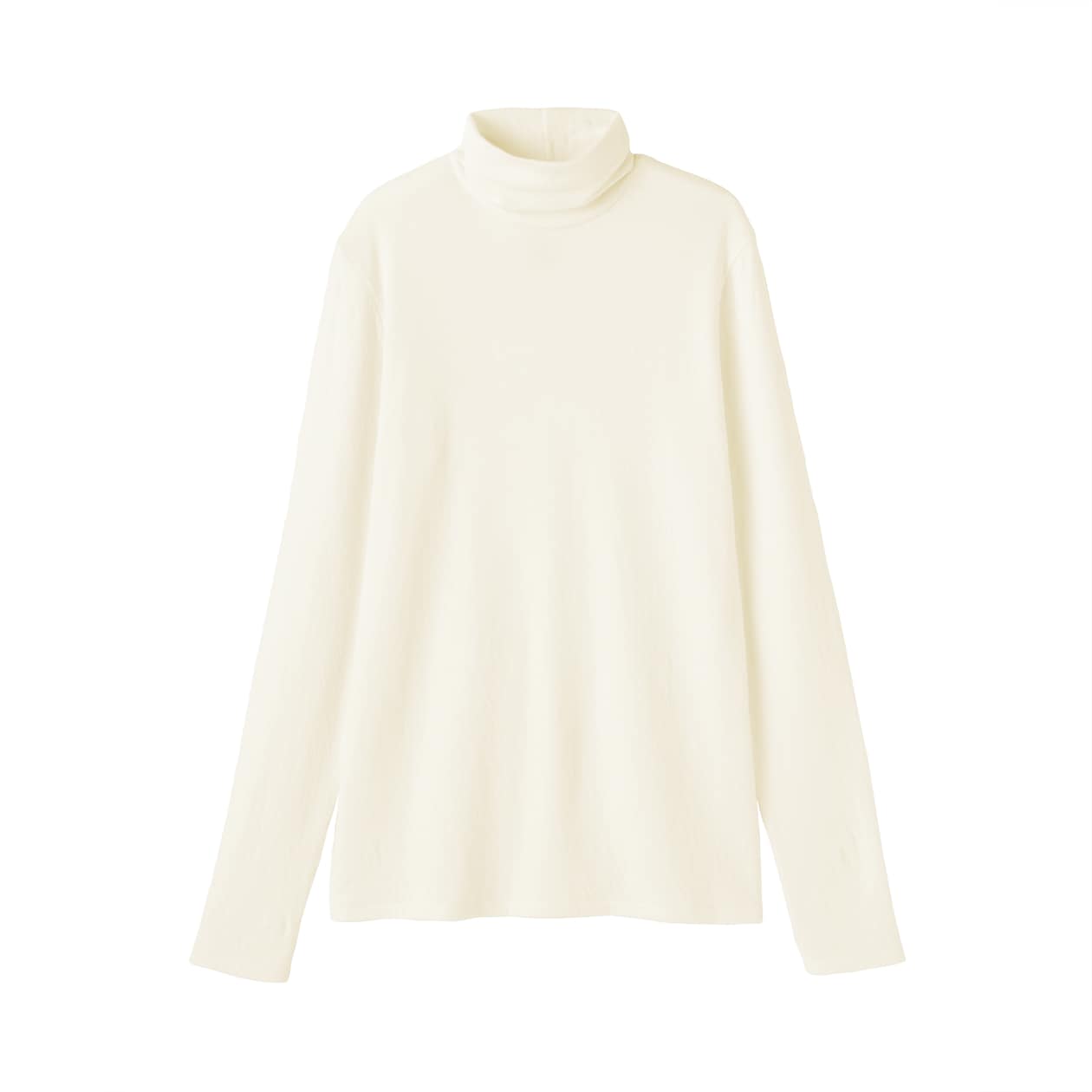 婦人　コットンカシミヤタートルネックＴシャツ