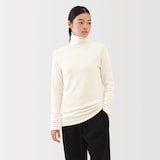 婦人　コットンカシミヤタートルネックＴシャツ