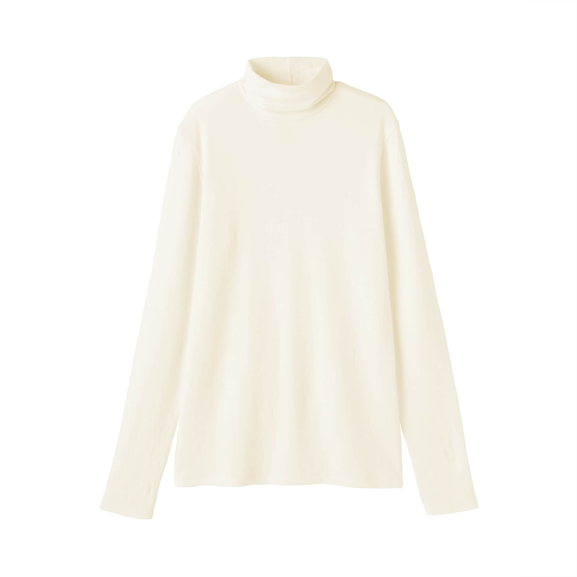 婦人　コットンカシミヤタートルネックＴシャツ