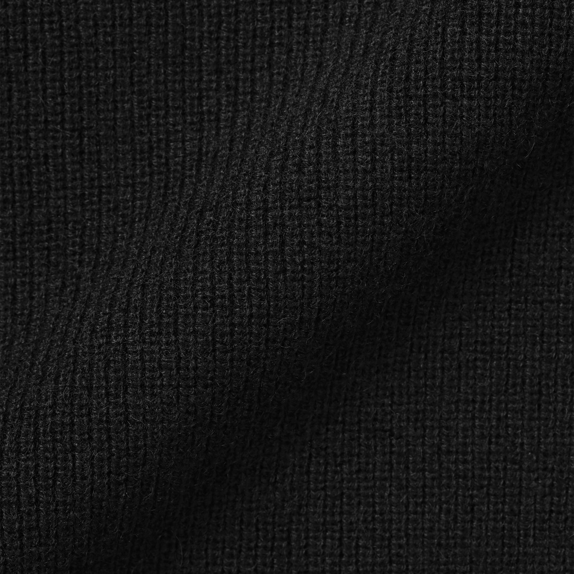 婦人　自然の色を生かして染色した　ヤク畦編みクルーネックセーター