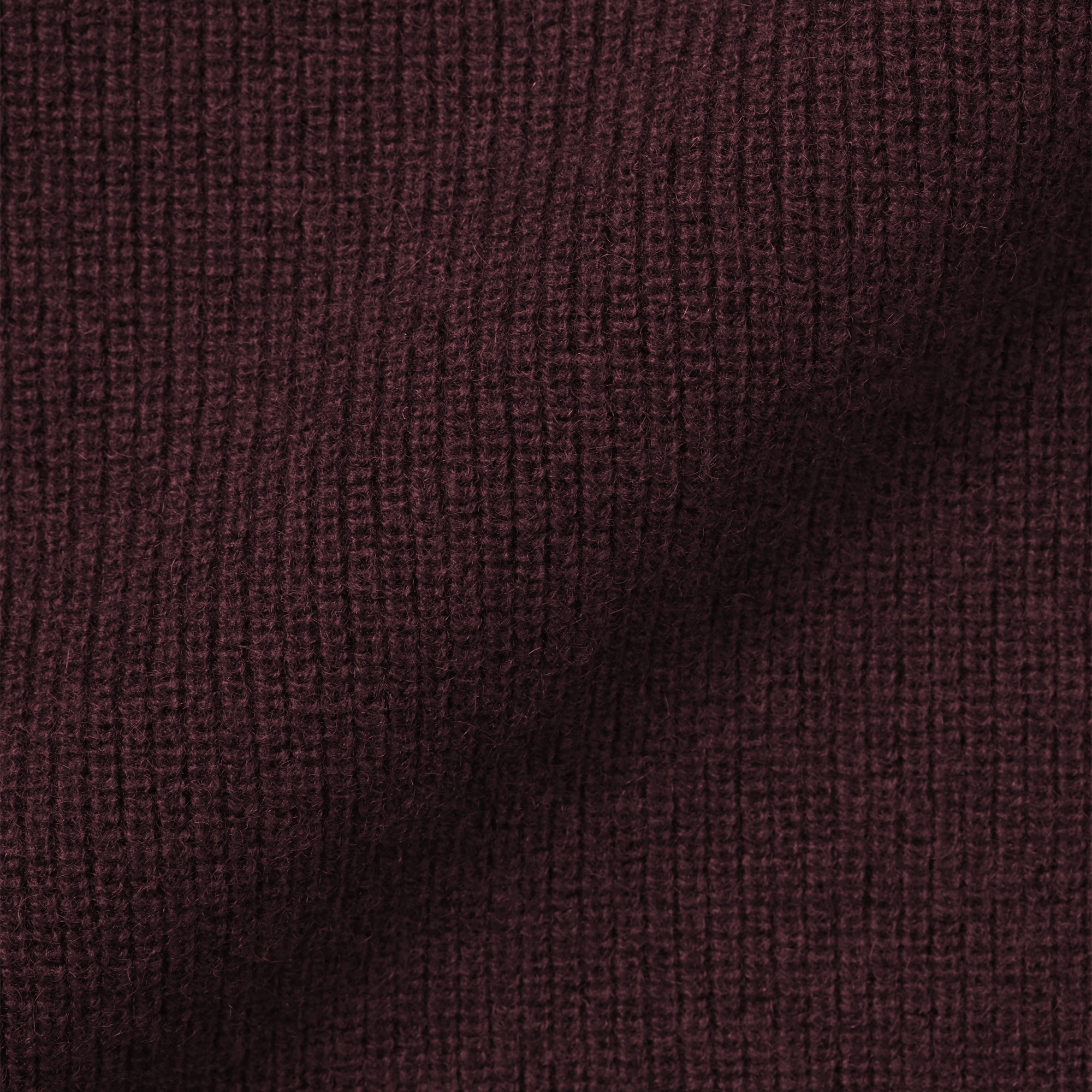 婦人　自然の色を生かして染色した　ヤク畦編みクルーネックセーター