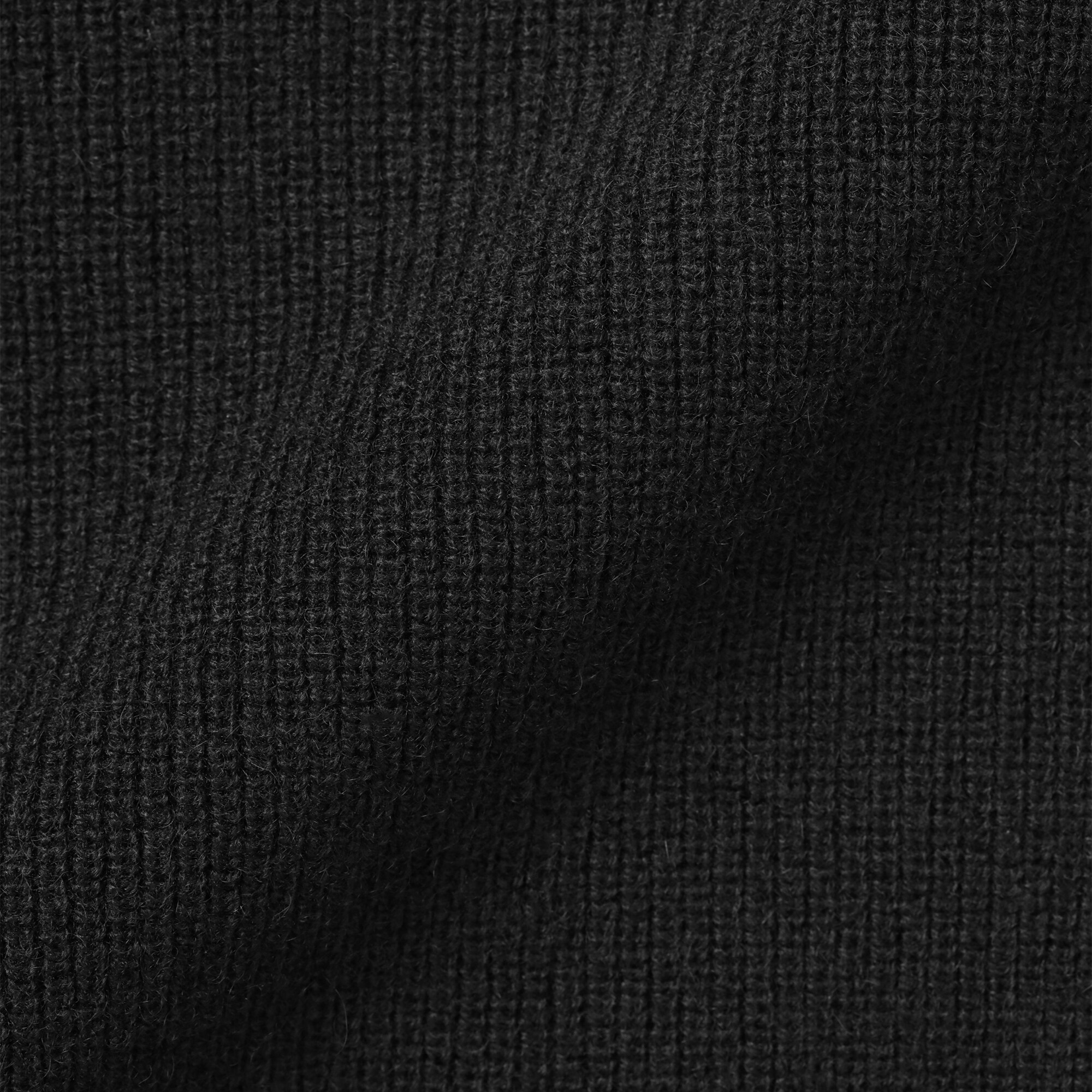 紳士 自然の色を生かして染色した ヤク畦編みクルーネックセーター