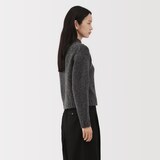 婦人　メリノウールローゲージショートカーディガン