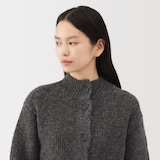 婦人　メリノウールローゲージショートカーディガン