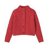 婦人　メリノウールローゲージショートカーディガン