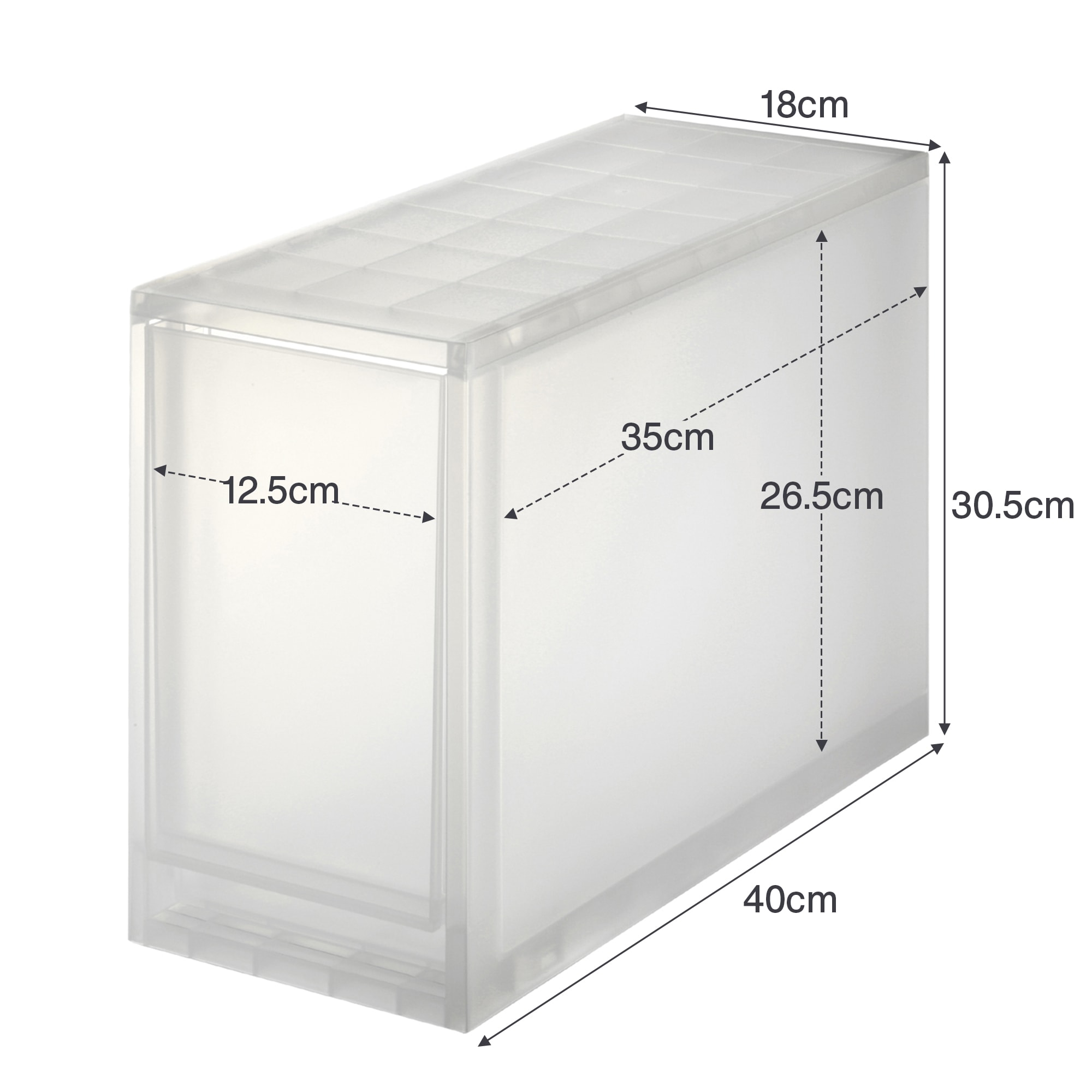 ポリプロピレン追加用ストッカー・深型