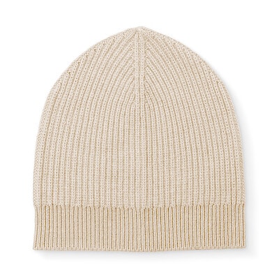 自然のまんまの色　カシミヤニットキャップ