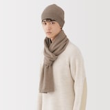 自然のまんまの色　カシミヤニットキャップ