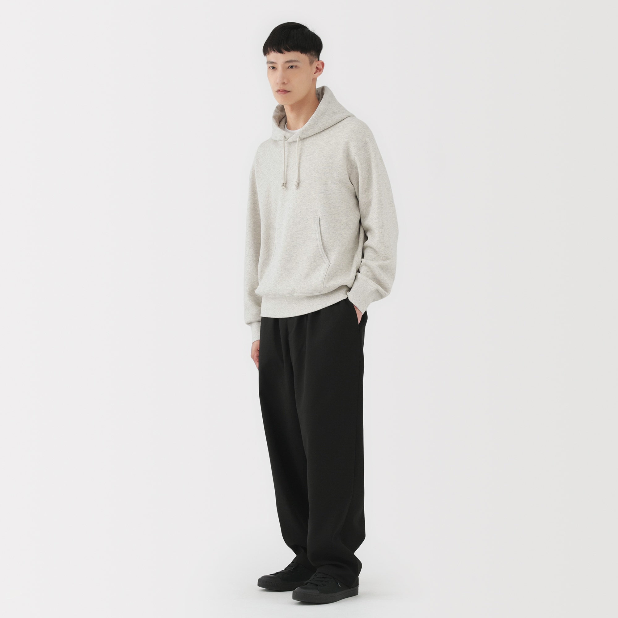 MUJI Labo 紳士 昔ながらの製法で編み立てたスウェットプルオーバー 無印 MUJI Labo 紳士 昔ながらの製法で編み立てたスウェットプル