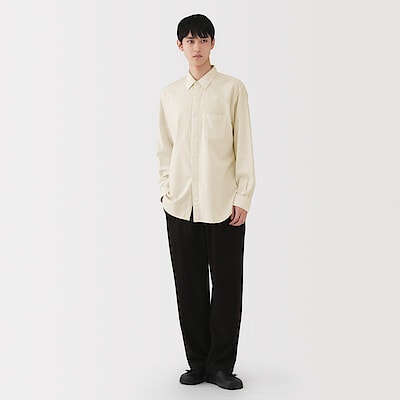 【９月中旬発売予定】紳士　起毛ヘリンボーンレギュラーカラーシャツ