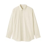 紳士　起毛ヘリンボーンレギュラーカラーシャツ