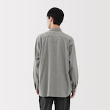 紳士　起毛ヘリンボーンレギュラーカラーシャツ