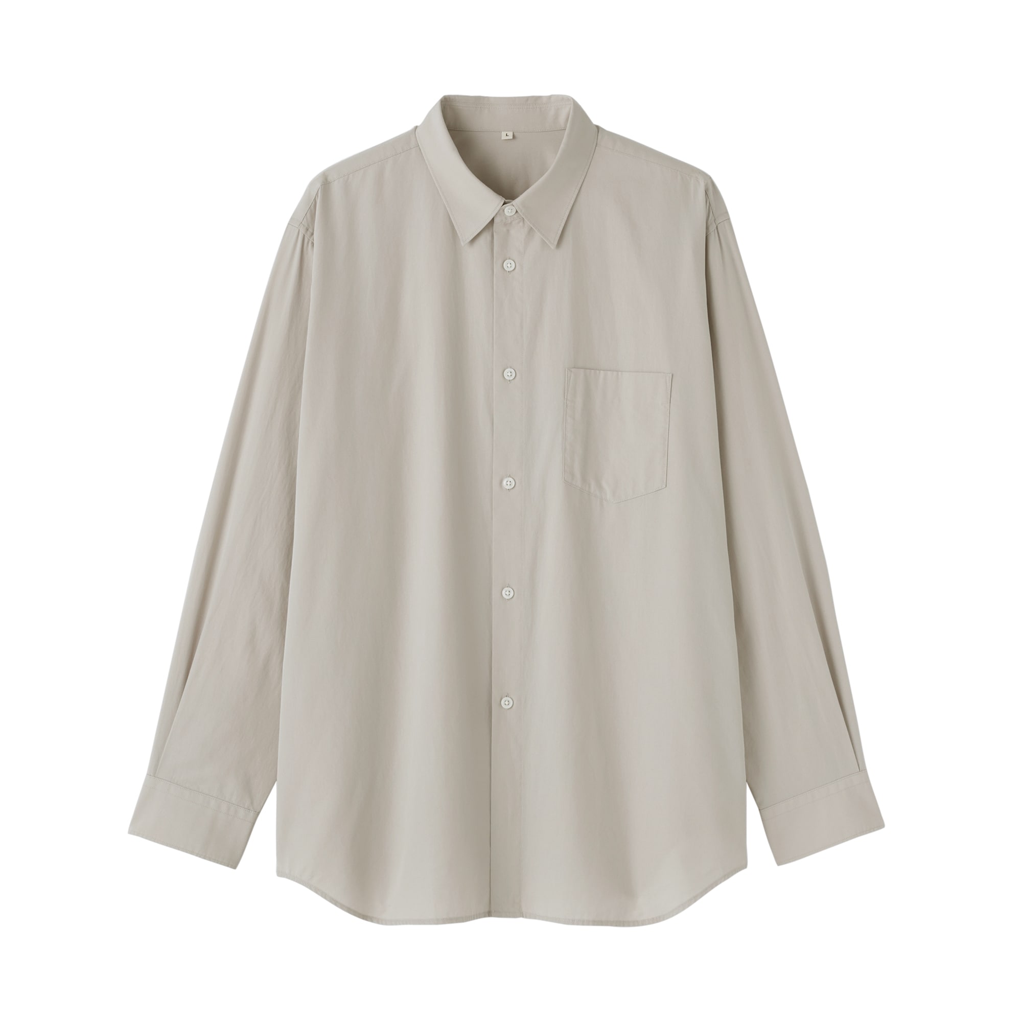 新品 - MUJI Labo 紳士 ウール混レギュラーカラーシャツ 茶色 無印 紳士 ポプリンレギュラーカラーシャツ | 無印良品