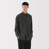 紳士　ポプリンレギュラーカラーシャツ