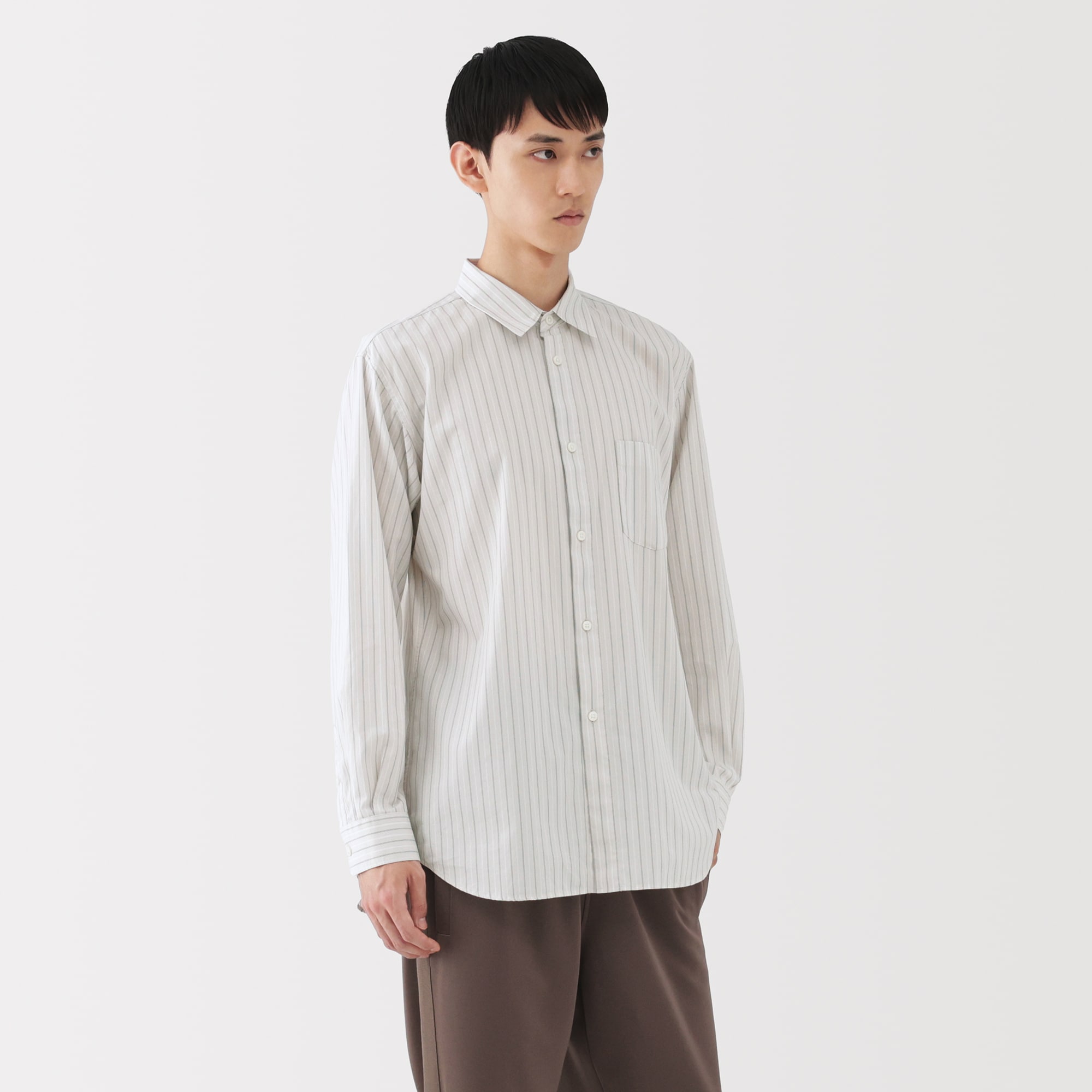 2枚セット 「MUJI Labo」紳士　ポプリンレギュラーカラーシャツ 紳士 ポプリンレギュラーカラーシャツ | 無印良品