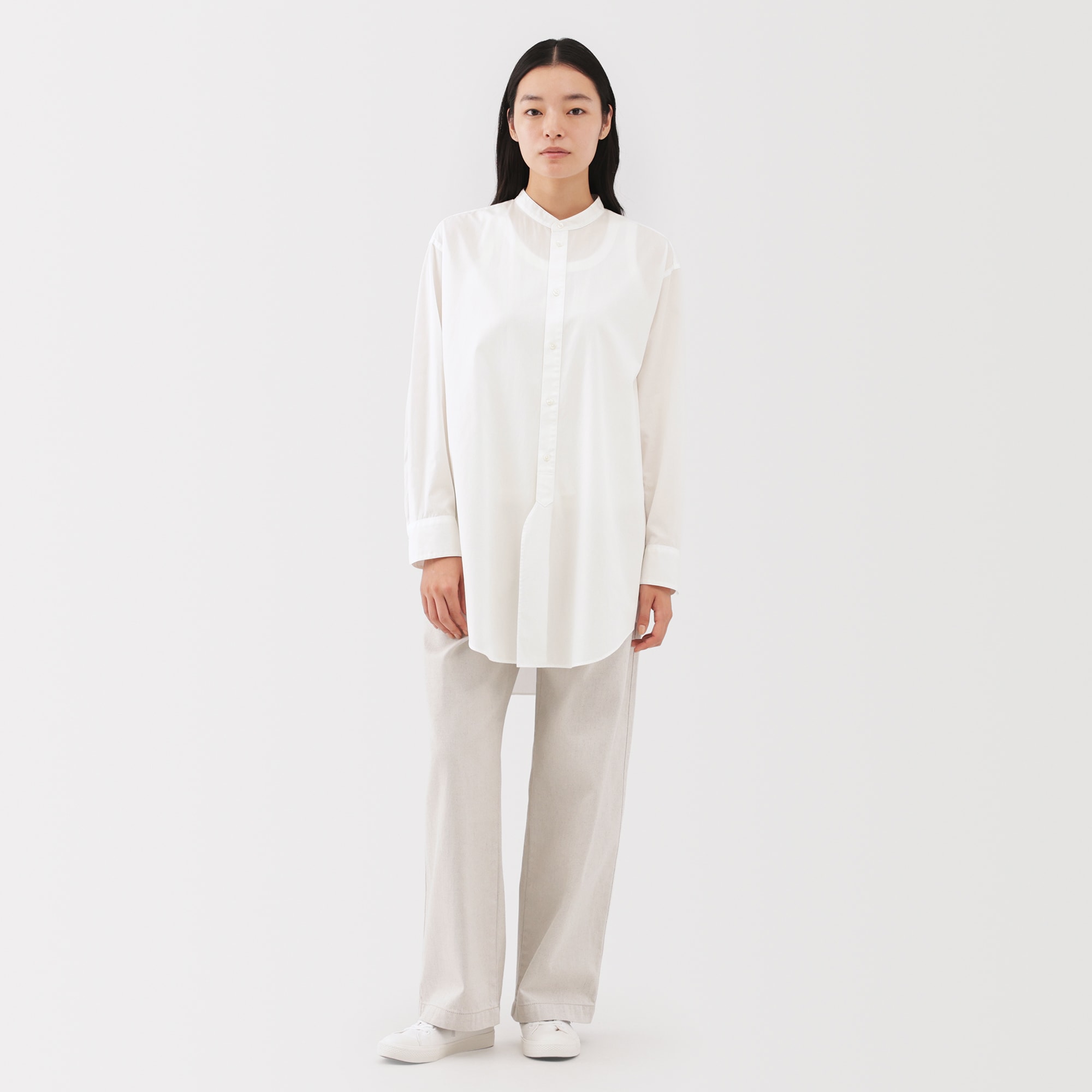 婦人　ポプリンリラックスフィットチュニック