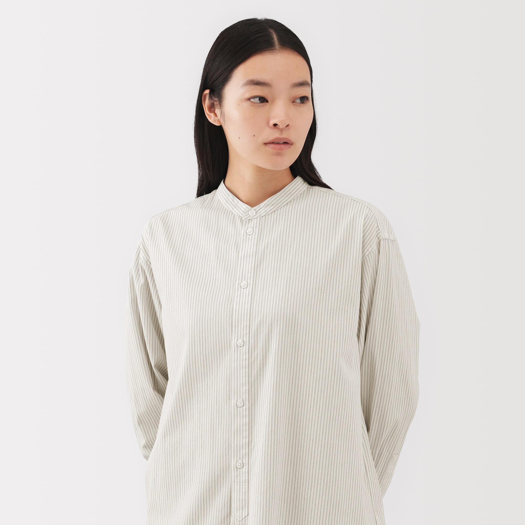 婦人　ポプリンリラックスフィットチュニック