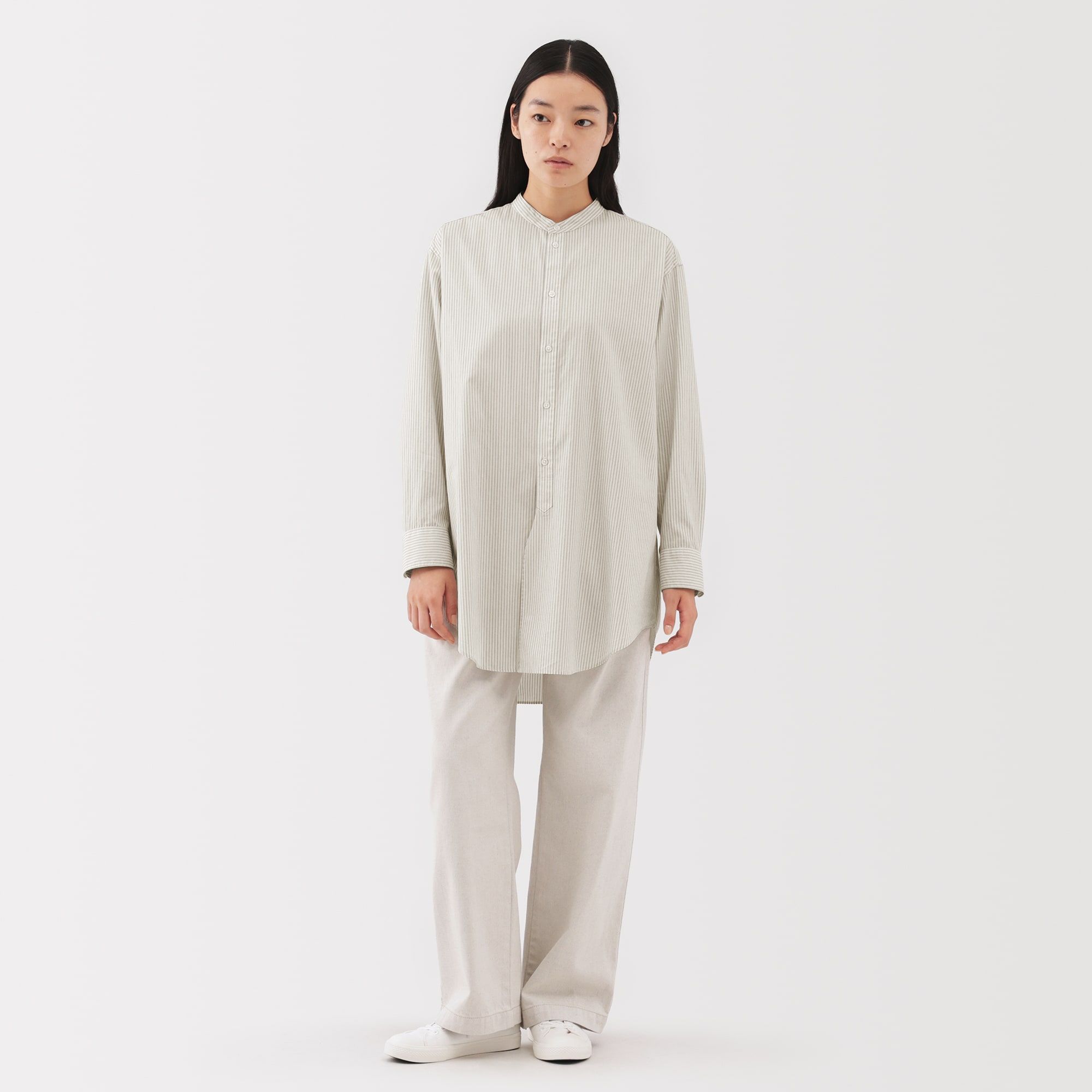 婦人　ポプリンリラックスフィットチュニック